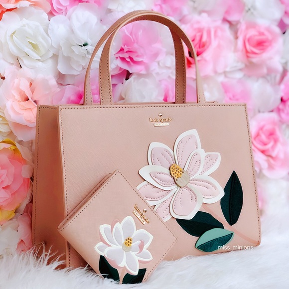 Kate Spade Swamped Magnolia Sam Bag Wallet Set - Picture 6 of 8